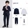 Spring/Summer Kids' British College Style Navy Blue Kindergarten Uniform Set for Performances