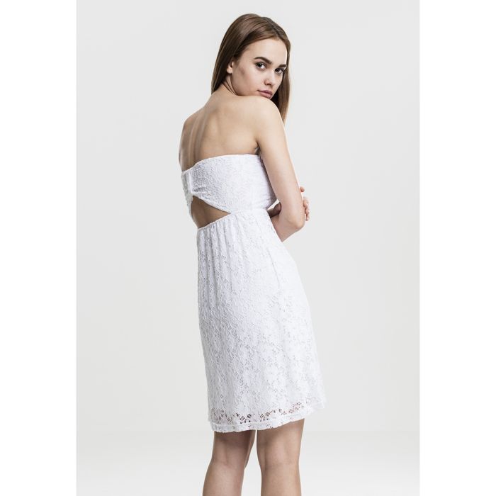Robe - Urban Classic - Dentelle - Blanc - Femme - Adulte