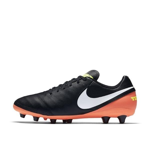 Nike Tiempo Genio 2 Leather AG Pro  Black Orange  Men s 844399-018 EU 42