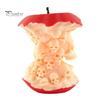 Creative Resin Sculpture 3D Printed Apples Skull Figurine, Spooky Skeleton Artistic Craft Collectible Sculpture, Halloween Gothic Desktop Decor,
