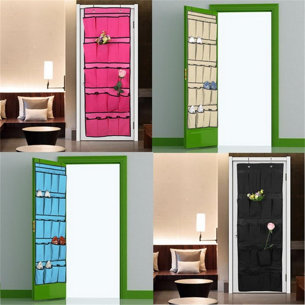 20  Door Back Shoe Hanging Bag Wall Non-woven Cosmetic Shoes Underwear Organizing Bag