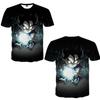 Trendy Anime Dragon Ball Series Men's T-shirt With Unique 3d Digital Print For Casual Wear