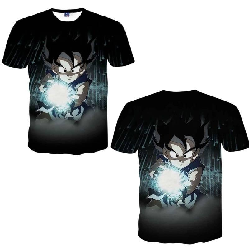Trendy Anime Dragon Ball Series Men's T-shirt With Unique 3d Digital Print For Casual Wear