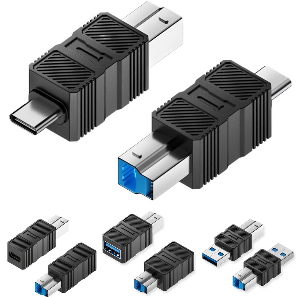 5Gbps USB-B To Type-C Converter Data Transmission Printer Connector USB-B 3.0 Adapter Instrument