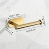 Vintage Style No-Punch Stainless Steel Toilet Paper Holder and Storage Rack.