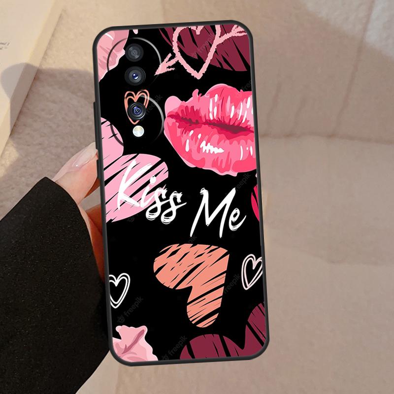 

Чехол для телефона Lipstick Love Fashion For Honor Magic 7 5 6 8 Pro Для Honor 200 400 50 70 90 Lite X8b X8c X9a X9b X9c X9d Win Honor Magic8 Pro