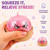 Jumbo Asmr Satisfying Smiley Bao Bun Squishy Fake Food Slow Rising Heavy Duty Squeeze Tactile Desk Gadget Anger Relief Present