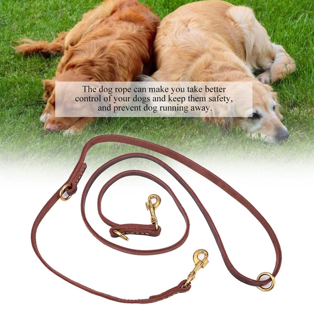 Leather Dog Rope, Comfortable, Soft,  , Pet Leash for Dogs with   Length, Safe, Odorless Waist Band for Control When Running and Walkin