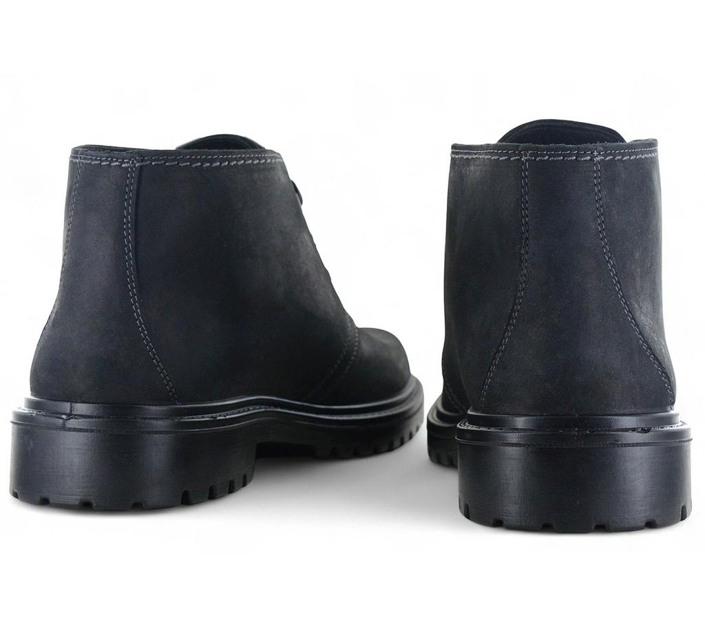 JOMOS Buty Alpina - Męskie Zimowe Botki z Podszewką z Wełny Jagnięcej - Skóra Czarna 456506-40-000 ORYGINALNE