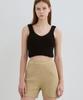 Deuloupisumeon Hairy Wool Knit Bustier Top [Cream]