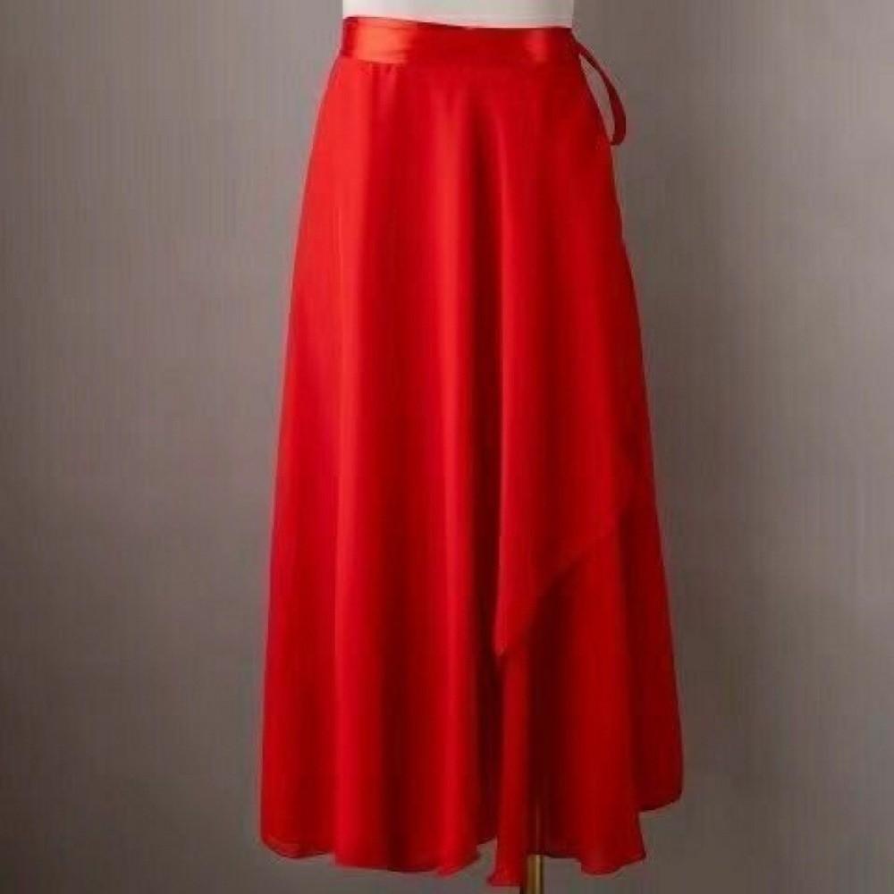 Long Tie Up Ballet Skirt Dance Dress Dance Costumes Skirt Long Chiffon Dance Skirt Performance