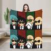 Summer Dragon Ball Super All Characters Fleece Blanket, 3D Printed Soft Warm Flannel Throw Blanket For Bed Sofa Bedroom
