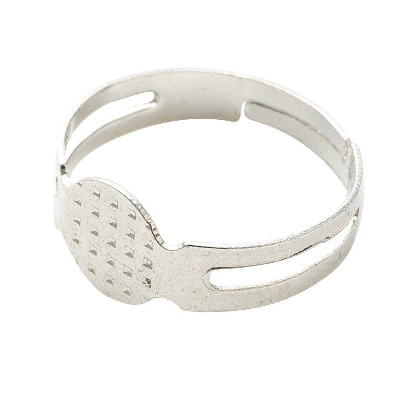 Adjustable Open Base Metal Ring Band - DIY Jewelry Accessory
