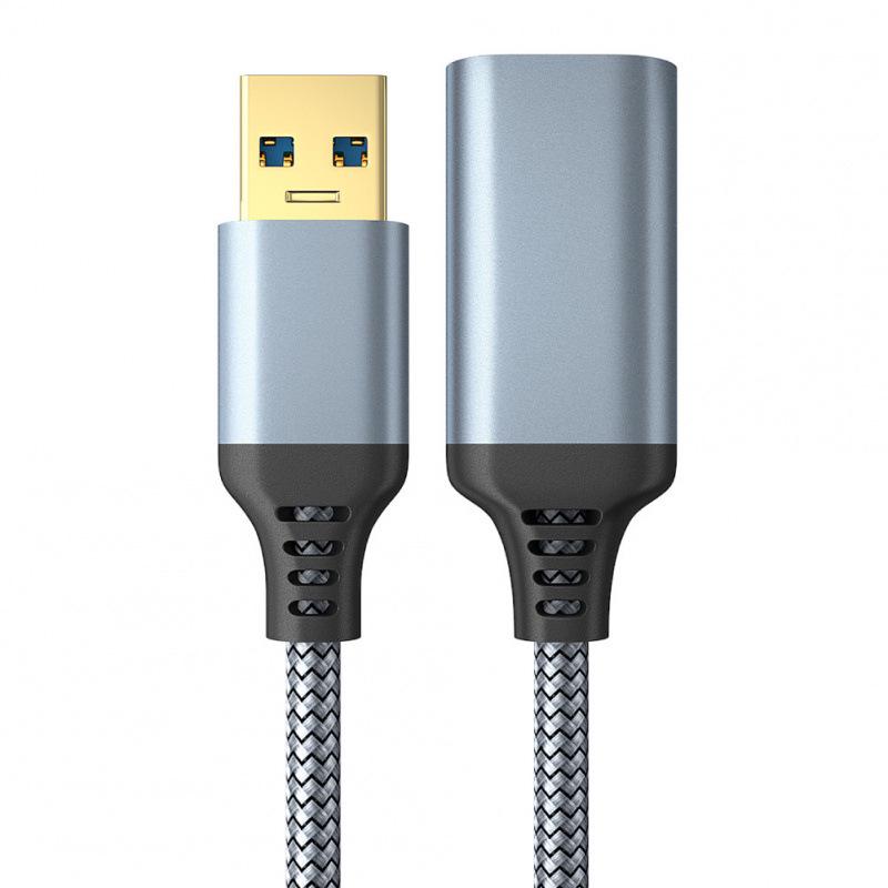USB 3.0 Male-to-Female Extension Cable for Data Transfer and Charging - Compatible with U Disk, Keyboard, Mouse, PS4, PS5 Controllers.
