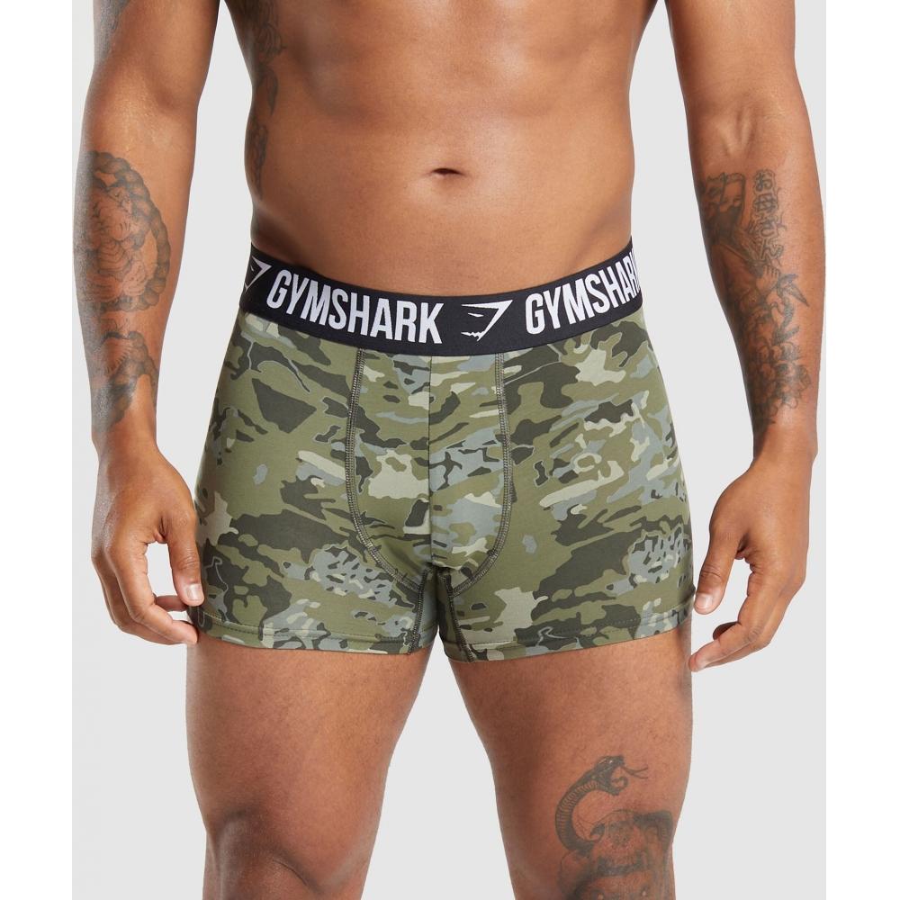 

Gymshark Boxer Brief Chalk Green A5a3x Ect3 XS
