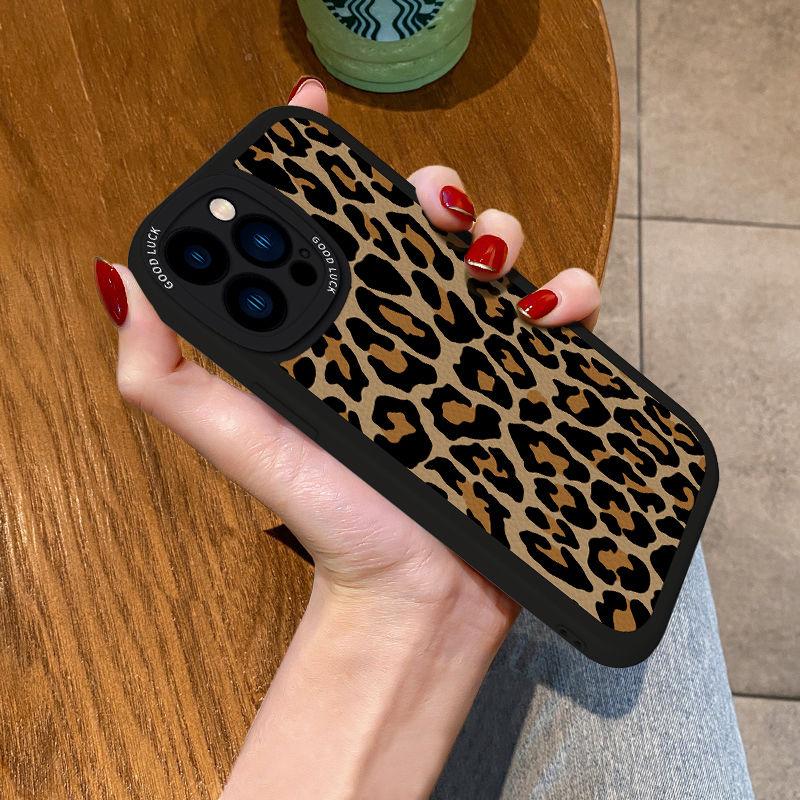 New Phone Case Tide Brand Leopard For Print Iphone 14 13 12 11 Pro Max Xs XR 7 8 Plus All-inclusive Soft Silicon R Senior Women