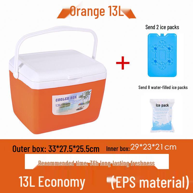 Portable Insulated Cooler - Versatile for Car, Street Stall, Home, or Outdoor Picnic, Available In Small and Large Sizes