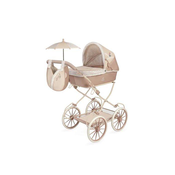 Poussette de poupées pliable - DE CUEVAS TOYS - Tulipe - Ombrelle - 47x25 cm - Guidon réglable - Légère et résistante