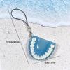 Gothic Simulated False Tooth Mobile Phone Rope Pendant Creative Weird Teeth Bag Pendant  Accessories Prank Gift