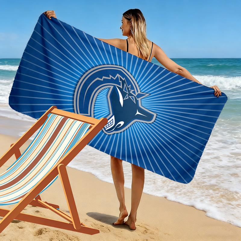 VANCOUVER CANUCKS Print Beach Towel, Large Soft Quick Dry Towel for Beach Camping Swimming
