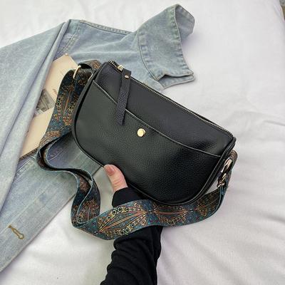Genuine Leather Women's Bag Crossbody Bag, High-end Retro Small Square Bag, Fashionable Commuting Single-shoulder Bag