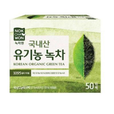 [Nok Cha Won] Økologisk grønn te x 50 teposer / koreansk grønn te
