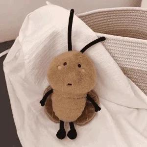 Hot Sale Creative Cockroach Doll Cute Cockroaches Birthday Present Plush Present Pendant Home Decoration Photography Accessories чёрный