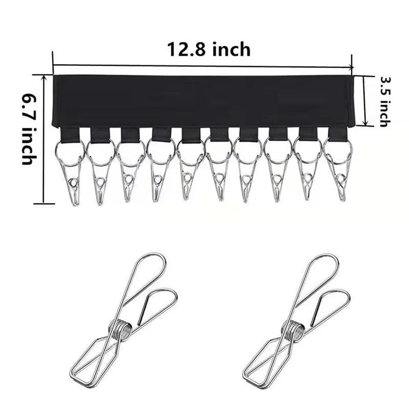 10 Clips Hüte Organizer Rack Hängendes Schirmmützen Schal Aufbewahrungsregal Kleiderbügel Multifunktionaler Schrank Garderoben Aufbewahrungshalter