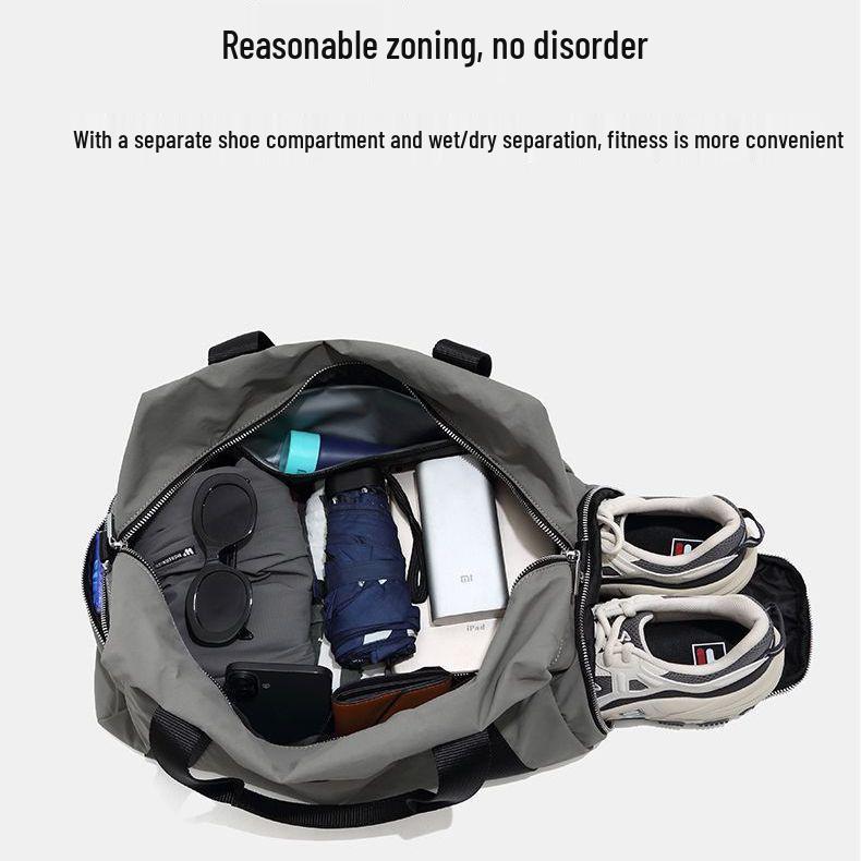 Lightweight Large-Capacity Travel and Sports Bag with Handheld and Crossbody Options for Short Trips and Commuting