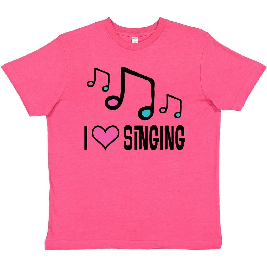 Inktastic Choir Singer Music I Love Singing Youth T-Shirt Sing Vocal Musician