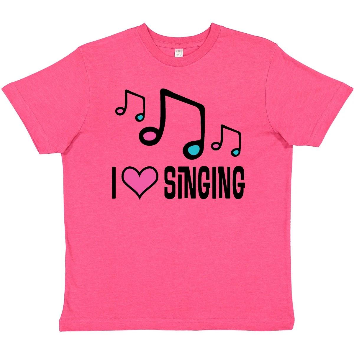 Inktastic Choir Singer Music I Love Singing Youth T-Shirt Sing Vocal Musician 100