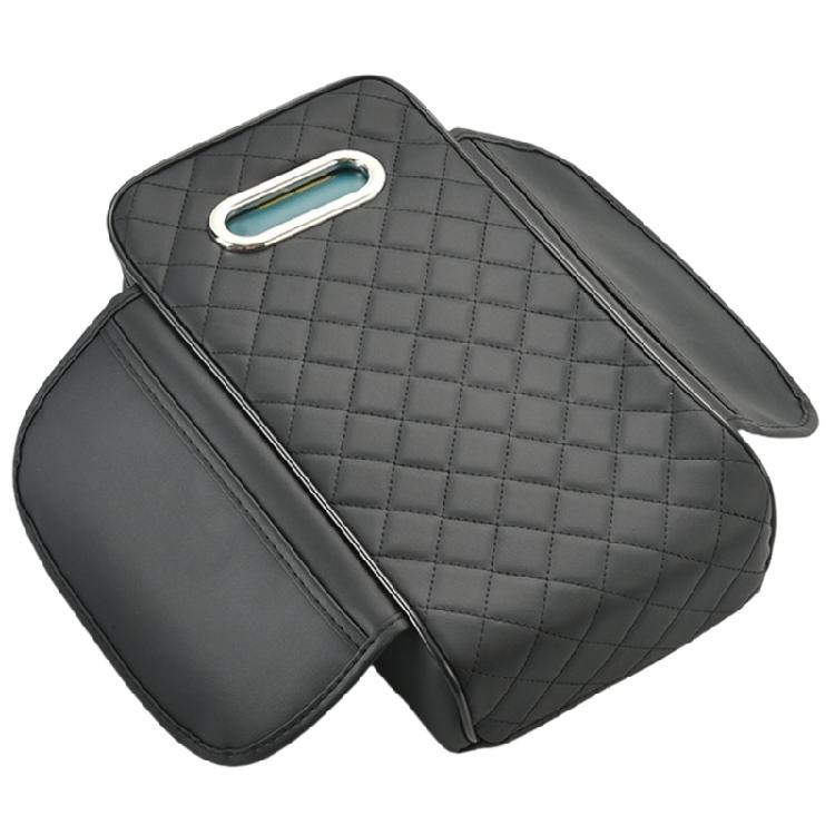 Car Armrest Cushions with Hand Storage Microfiber Leather Practical Car Armrest Pad with Integrated Tissue Dispenser