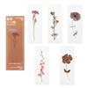 Book Note Marker PET Bookmarks Card Specimen Bookmarks Nature Plants Bookmarks Translucent Flower
