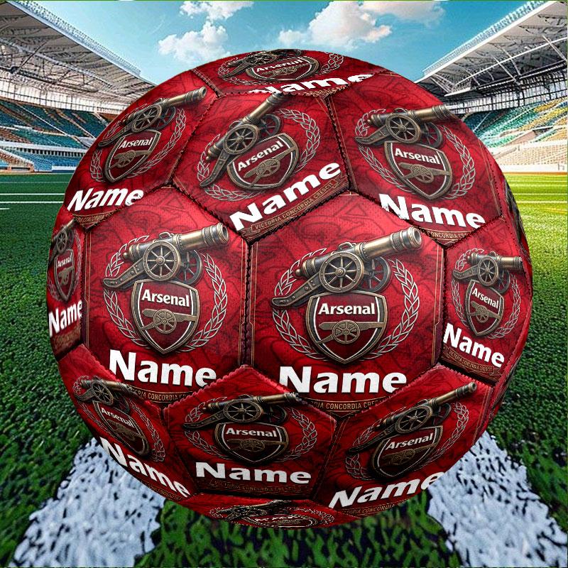 Custom Name Personalized Arsenal F.C Print Size 5 Soccer Ball Training & Match Football, for Team, Kicking, Gift for Football Enthusiasts