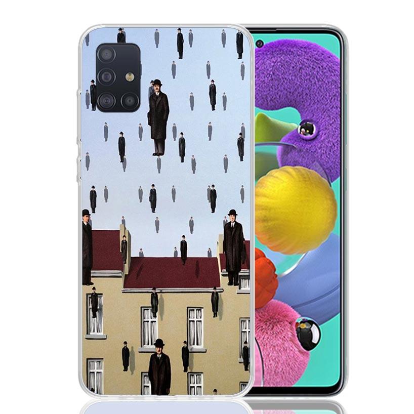Rene Magritte Art Phone Case For Samsung Galaxy A52 A32 A22 A12 A02S A50S A30S A51 A31 AA71 Note 20 Ultra 10 S10 Plus Galaxy A52