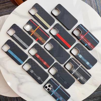 Applicable To IPhone 16 Track Kevlar Carbon Fiber Magnetic Phone Case Apple 15promax Anti Fall Protection Case