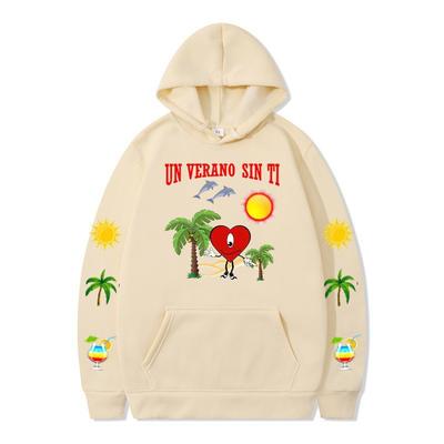 New Un Verano Sin Ti Bad Bunny Anime Fashion Men's Casual Hooded Sweater