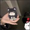 Cute Cat Expression Plush Protective Sleeve For AirPods Pro 2Bluetooth Earphone Accessories Korean Style Grey AppleAirPods Pro 3