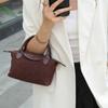 Borsa a mano in vera pelle stile raviolo con copertura in pelle, Borsa a tracolla, Borsa da donna di alta gamma