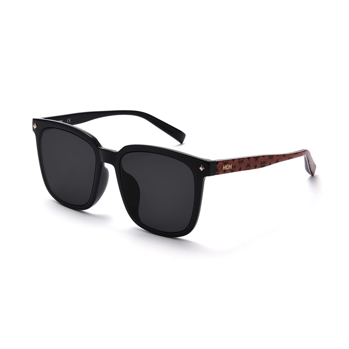 

MCM 720 Classic Studded Driving Sunglasses Large Frame Square Sunglasses Unisex sunglasses MCMS-720SLB Basic Packaging+Eyeglass Case,718-Black