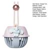 Hanger Fan Adjustable 3-Speed Wind Modes Portable Hanging Neck Small Fan Cartoon Elephant Design Circus Bells Shape Cooling