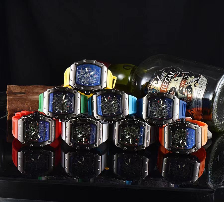 Best-Selling New Richard Skeleton Barrel Sport Men's Watch