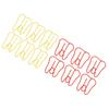100PCS Paper Clips Metal Multifunctional Paper Memo Clip Portable Office Clips for Document