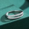Tancise Classic 925 Sterling Silver  Zircon Ring Ladies Jewelry Wedding Promise Party Gift