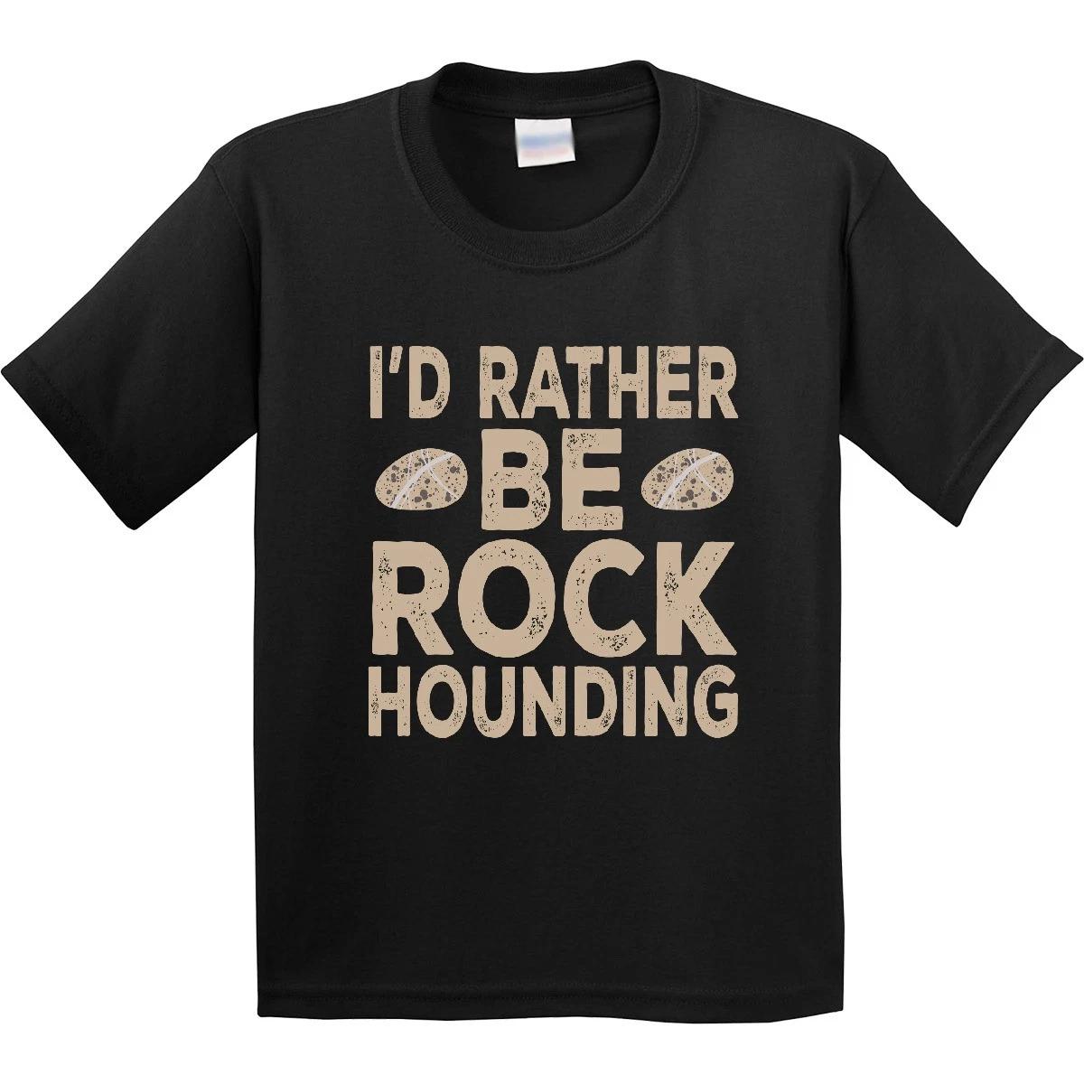 

Inktastic Rather Be Rock Hounding Geology Youth kids boys T-Shirt Geologist Rocks Minerals 100