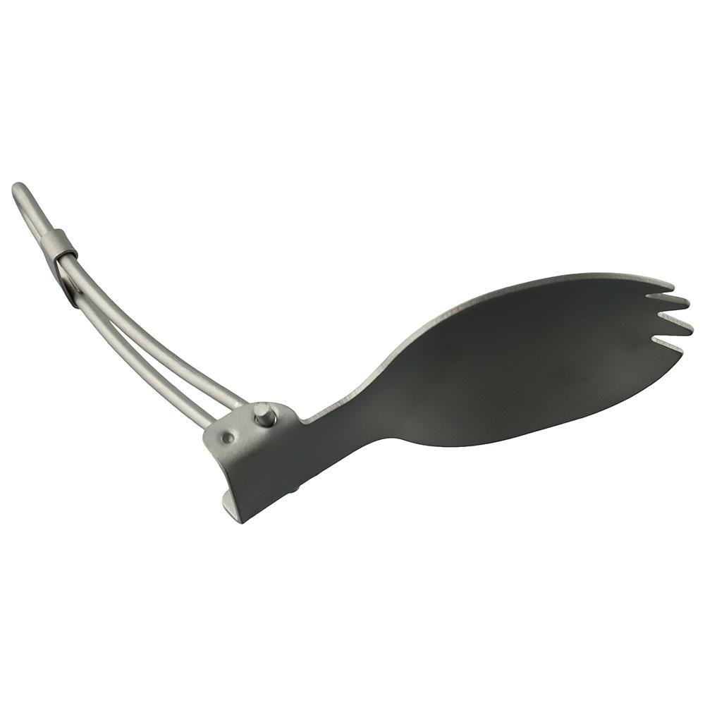 

Fold Folding Spoon Light Toothed Spoon Compact Camping Utensils Trip