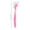 6Pcs Denture Toothbrush for False Teeth Dual-Ended Soft Bristles Ergonomic Handle Elderly Dental Care Deep Clean Oral Cleaning