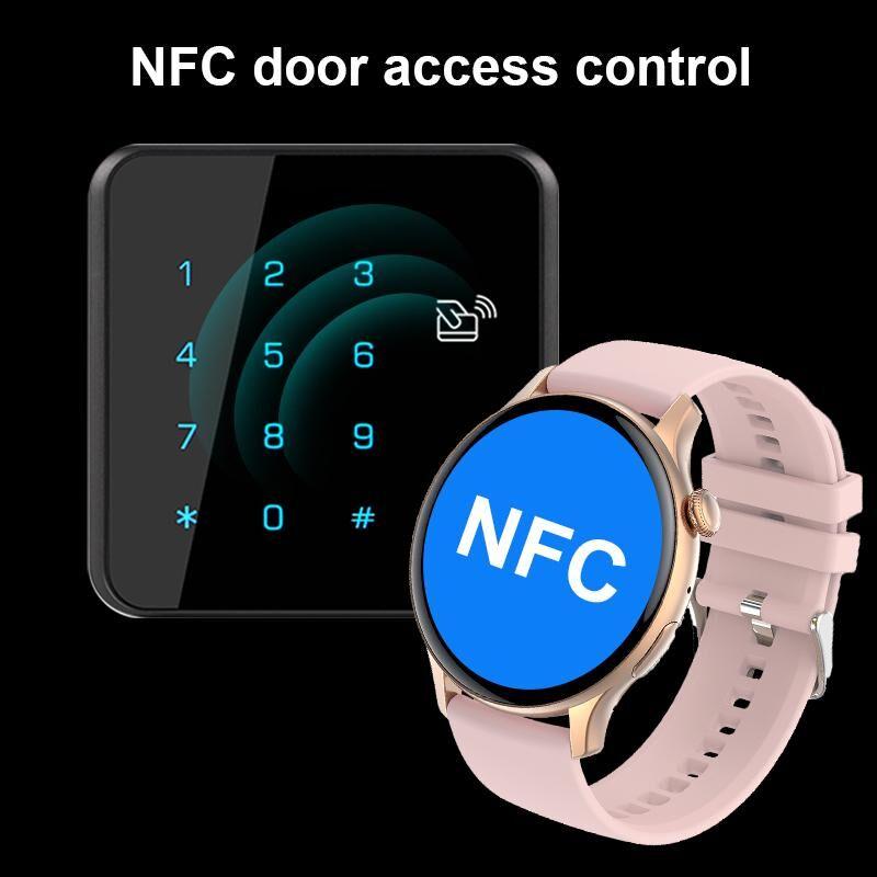 SACOSDING AMOLED Smart Watch Women Always On Display Clock Bluetooth Call Voice Control IP68 Waterproof Fitness Bracelet Smartwatch Women