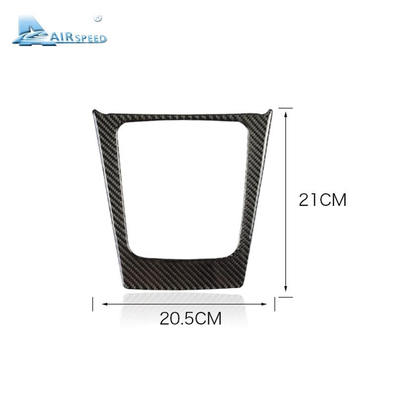 Real Soft Carbon Fiber Sticker for Subaru Forester 2013 2014 2015 2016 Car Center Console Panel Cover Accessories Interior Trim