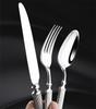 High Value 304 Stainless Steel Cutlery Set Hemp Rope Hotel Tablware Wedding Gift Luxury Knifves Forks Spoons Dinner Items